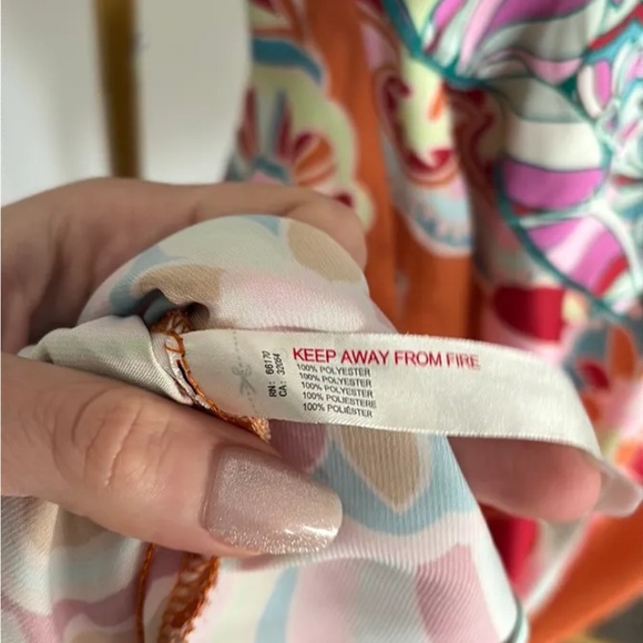 Intimately Free People Floral Orange Slip - Picture 2 of 3